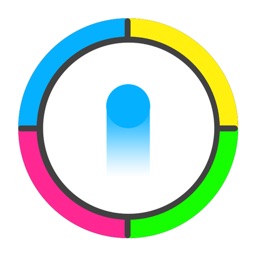 Dots Couleur jeu: Changer les points de couleur pour passer les roues épineuses