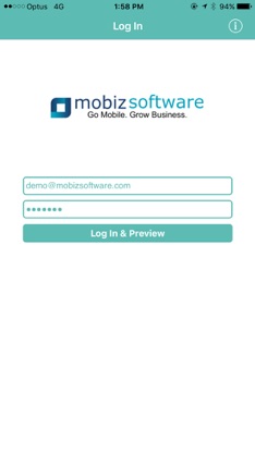 MoBiz App Previewer screenshot 2