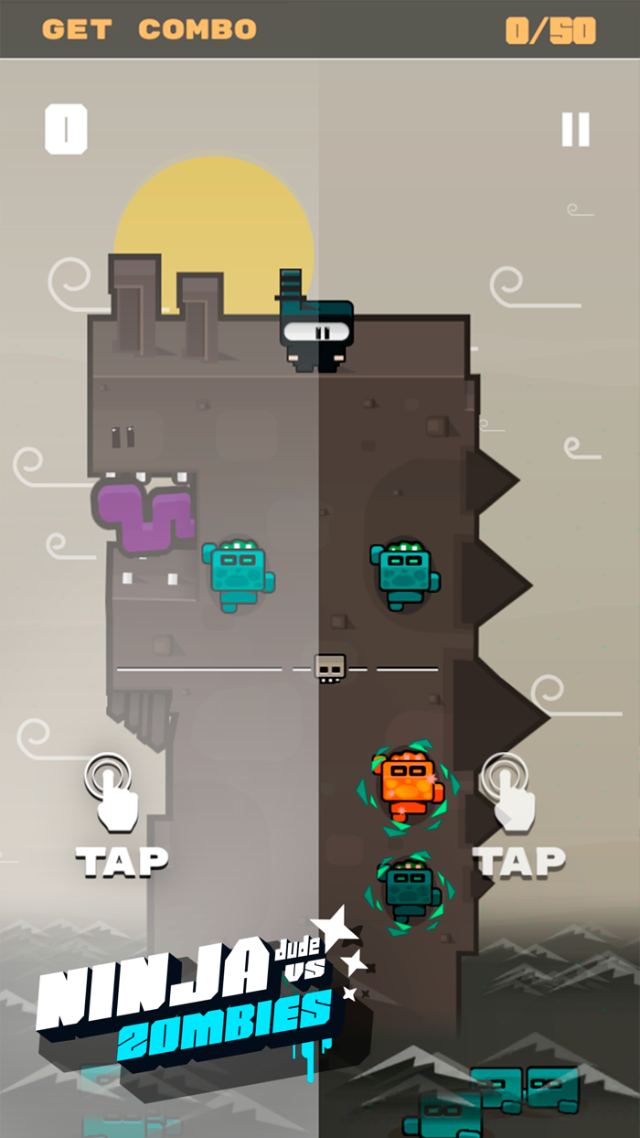 Ninja Dude vs Zombies - endless tap n slash zombie arcade game