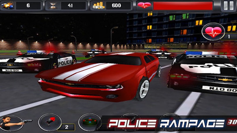 Police Rampage 3D Free (Car Racing & Jogo de tiro) screenshot 4