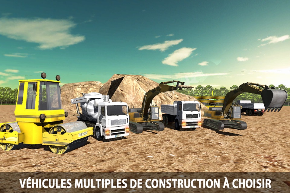 Bridge Builder Construction Truck Driver 3D Simulator : Legendary Off-Road Excavator Crane screenshot 2