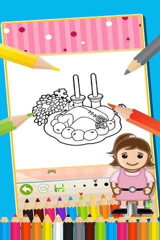 Food Coloring Book Simple Painting Games for Kids screenshot 2