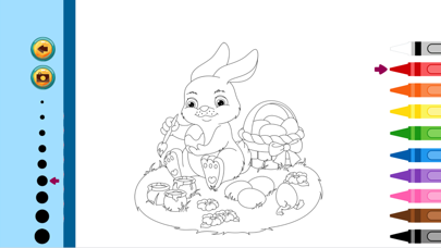 Easter Bunny Coloring Book - Painting Game for Kid app screenshot 3