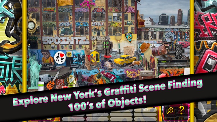 New York Graffiti Hidden Object - Pic Puzzle Spot Differences Spy Objects Kids Fun Game