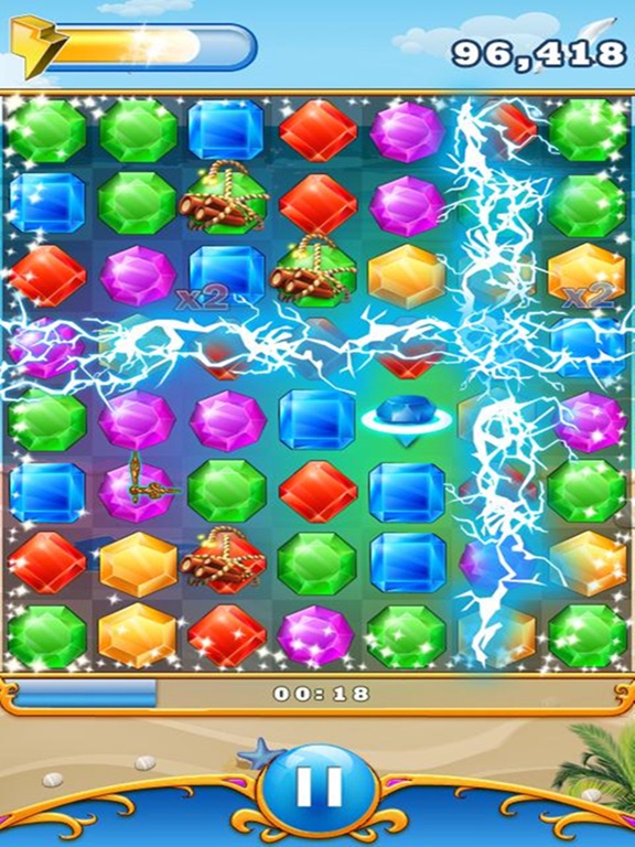Screenshot #6 pour Gems Blast puzzle:Free fun match 3 games