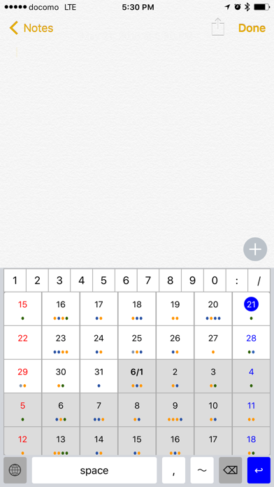 ApptBoard - Calendar keyboard Screenshot