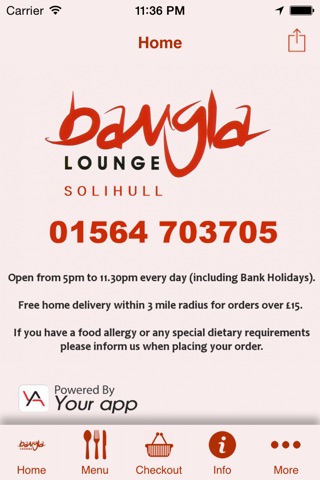 Bangla Lounge Solihull screenshot 2