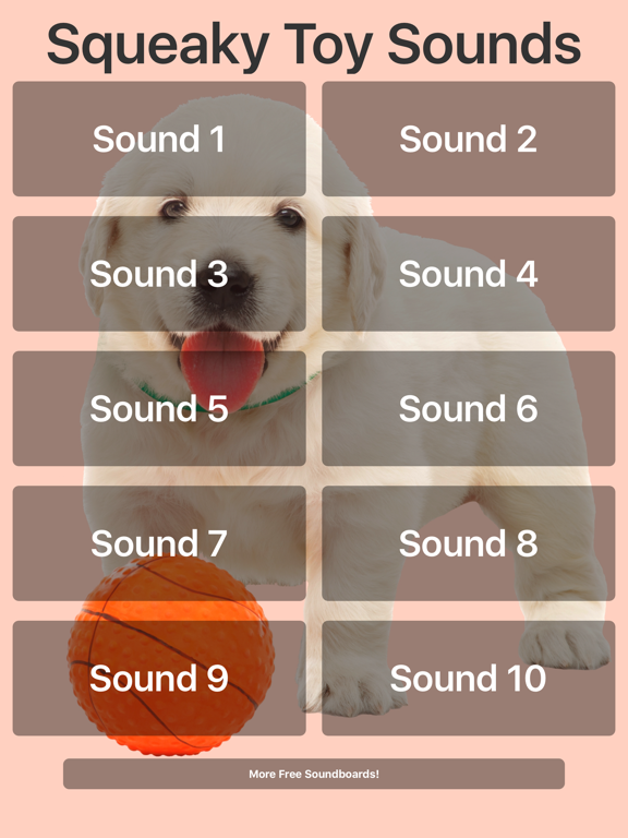 Squeaky Toy Sounds iPad screenshot 1 - Entertainment app