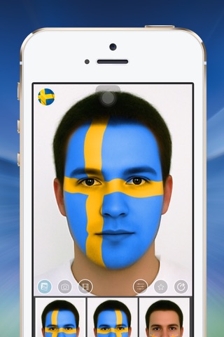 Flag Face Sweden screenshot 2