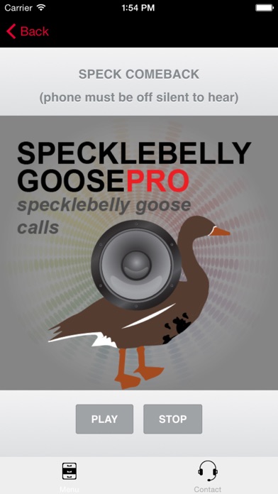 Specklebelly Goose Calls - Electronic Caller Screenshot
