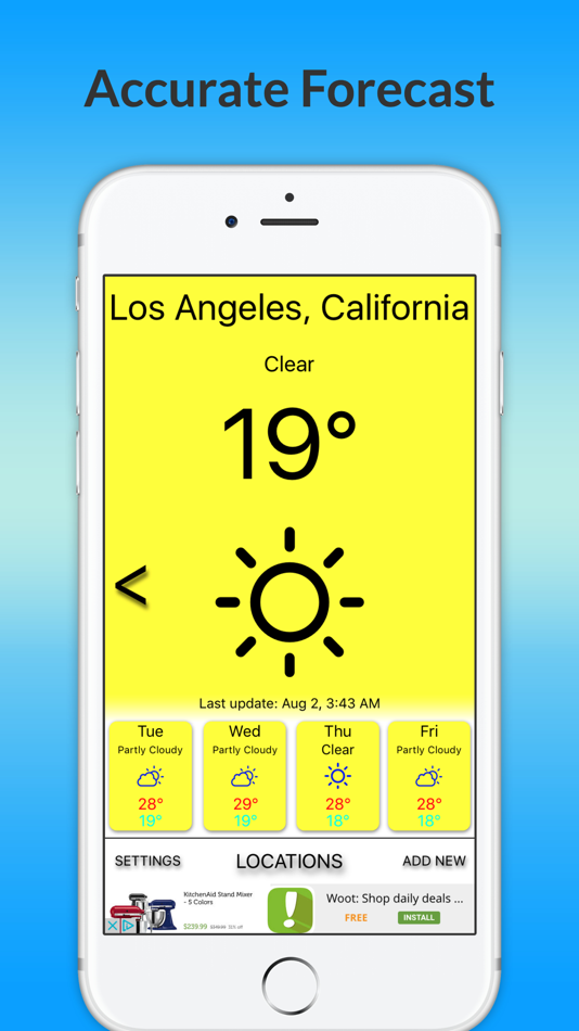 #5. Instant Local Forecast- 4 days (iOS) 由: Aishvarya Sadasivam