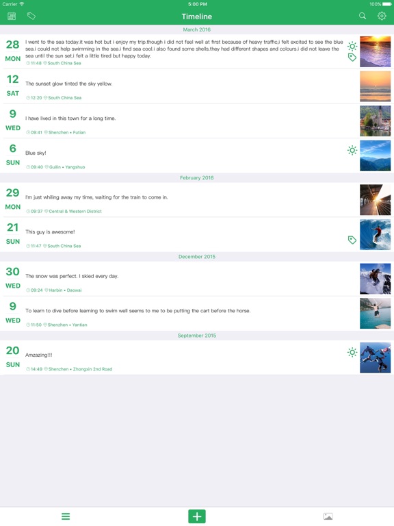 Zero - A Pure Design Journal And Note iPad screenshot 4 - Lifestyle app