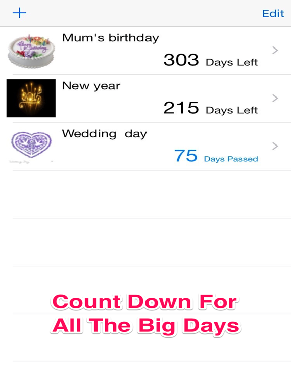 Screenshot #4 pour Days Until Date Alarm - New Years, Wedding, Birthday Countdown