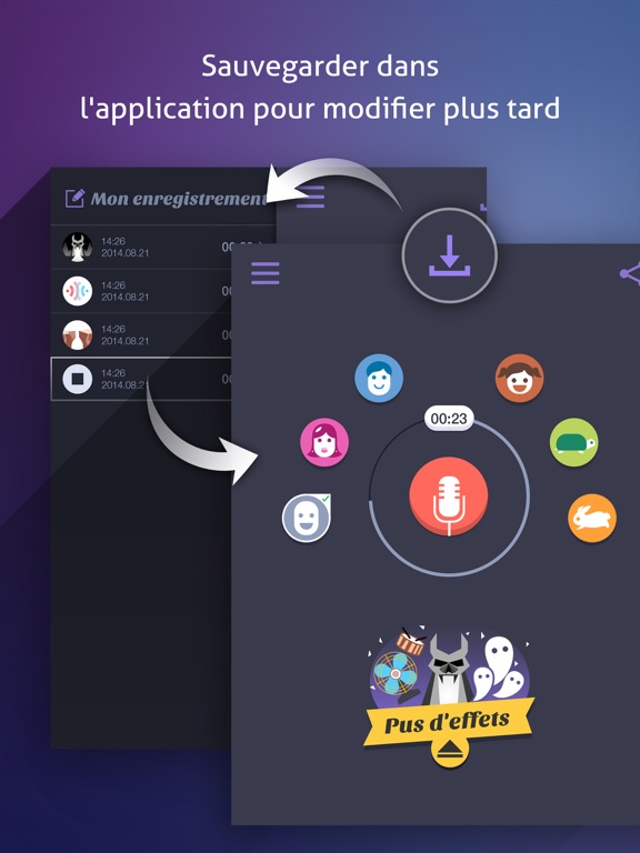 Screenshot #6 pour Voice Changer App - Enregistreur et Effets Sonores