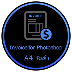 Invoice for Photoshop - Package One for A4 Size