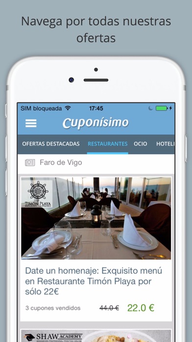 Screenshot #1 pour Cuponísimo