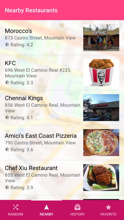 WhereDine (Random Restaurant)