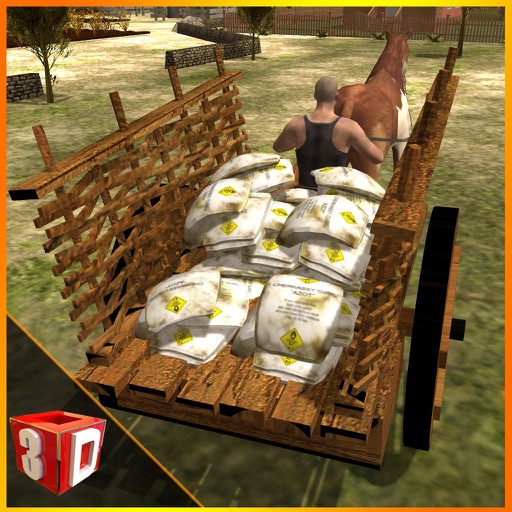 Horse Cart Simulator – Transport hay by driving carriage icon