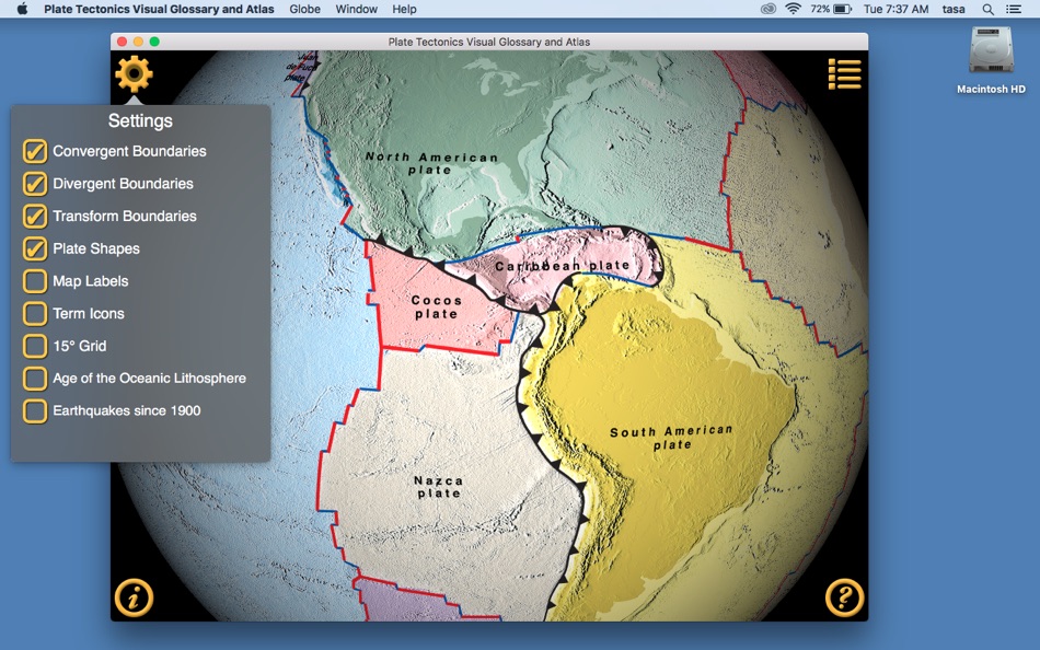 #4. Plate Tectonics Visual Glossary and Atlas (macOS) Bởi: DK Tasa, Inc.