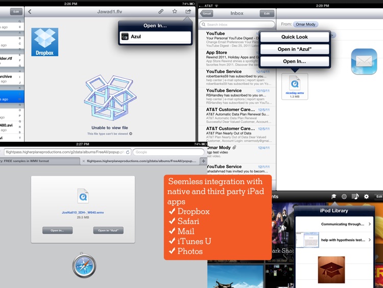 Azul Media Player - Video player for your iPad screenshot-3