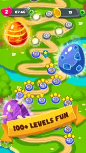 Monster Eggs Mania - The Adventure Free Match 3 screenshot #3 for iPhone