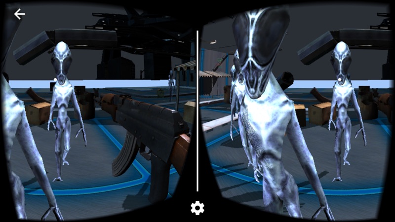 VR FPS in Space for Google CardBoard screenshot 1