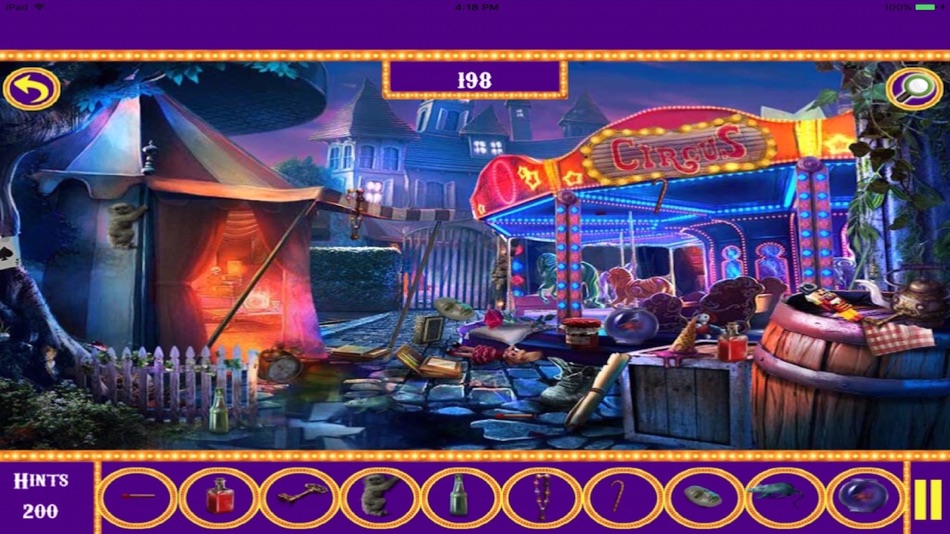 #4. Free Hidden Objects:Circus & Carnival Hidden Object (iOS) Podle: rinku patel