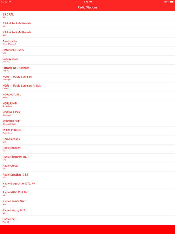 Screenshot #4 pour Radiosender Sachsen FM Online Stream