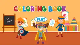 Game screenshot Superhero Kids Coloring Book - Painting Game mod apk