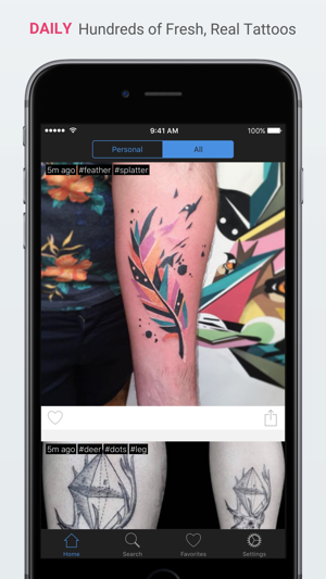 Inked - Your tattoo companion app - Find and save the best tattoo ideas and designs Screenshot