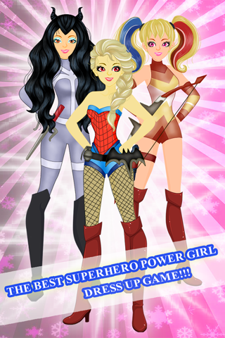 Superhero Power Girl Fashion Dress Up - Super magic dressing makeover (Marvel Edition) screenshot 2