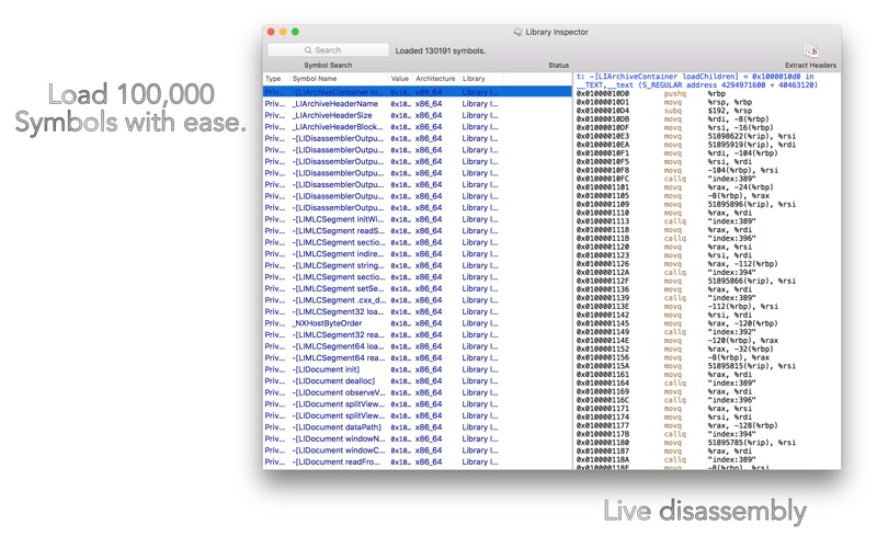 Screenshot #1 pour Library Inspector