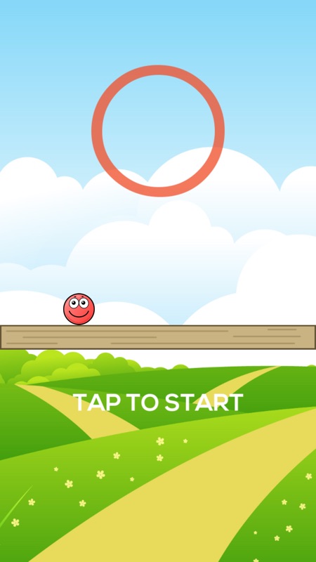 Rolling Red Ball - Tap To Jump screenshot 1