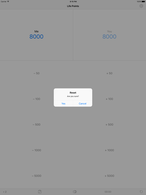 YugiCalc: Life Point Calculator iPad screenshot 5 - Utilities app