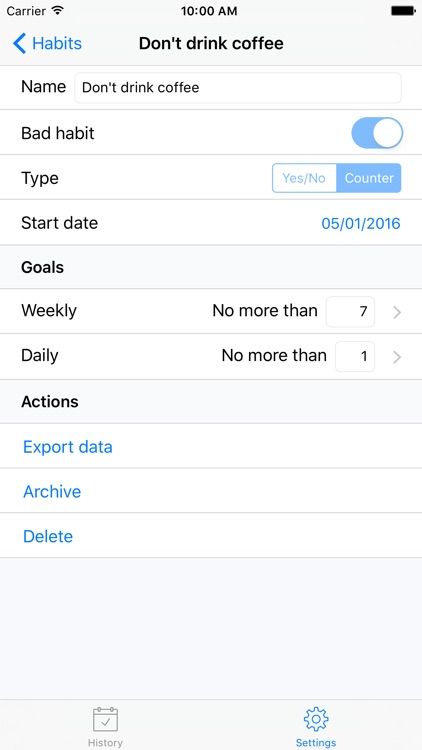 Habits: Track your habits screenshot-3