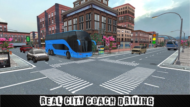 Real City Coach Bus Driver Simulator 3D screenshot-4