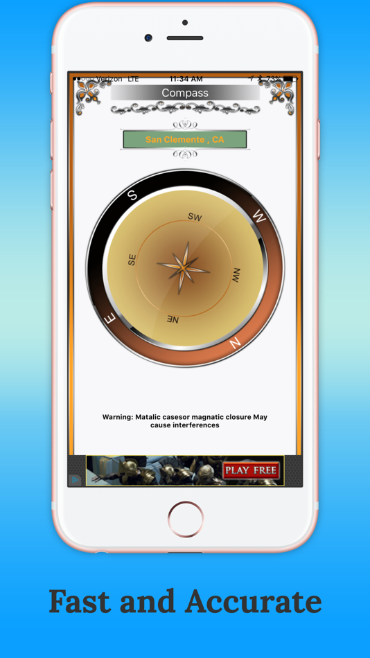 #4. Compass-Easy Direction Find (iOS) Podle: Aishvarya Sadasivam