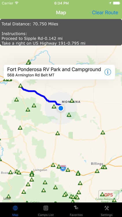 Montana – Camping & RV spots