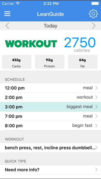 Screenshot #2 pour LeanGuide - Fitness for a lean body