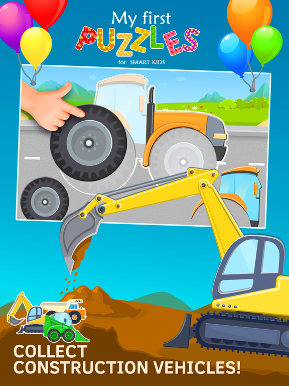 Tractor Jigsaw Puzzles Games free for Toddlers app screenshot 3