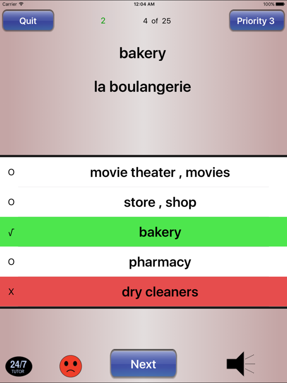 Screenshot #6 pour French Vocabulary 24/7 Language Learning