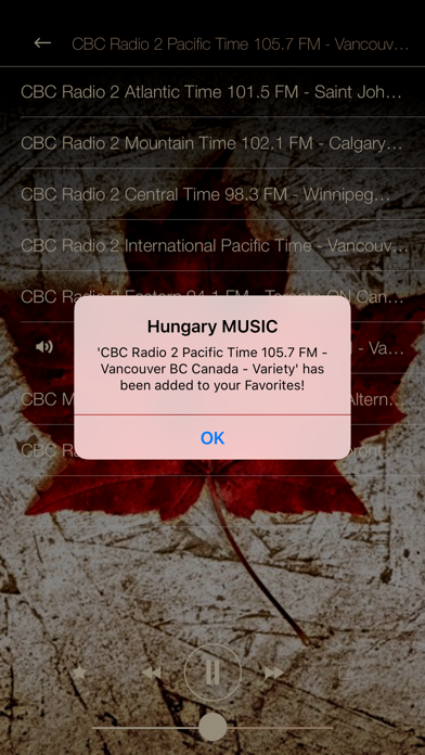 Screenshot #3 pour Canada Music ONLINE Radio from Ottawa