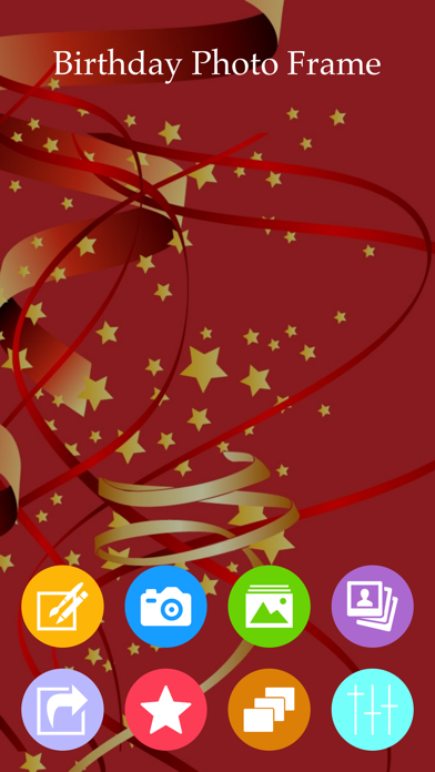 Screenshot #1 pour Birthday Photo Frame & Photo Editor