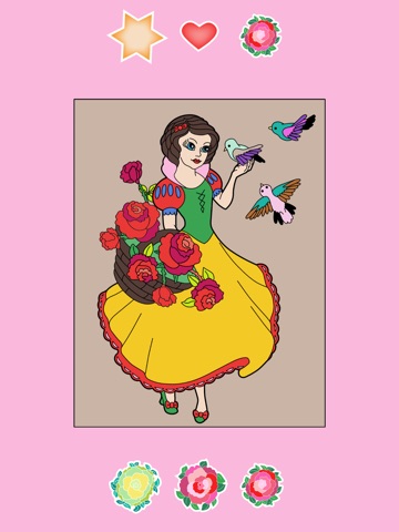 Super Simple Coloring Book Princess - Educational learning game for kids and toddlers screenshot 4