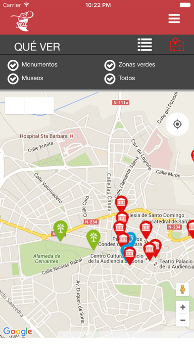 #eligeSoria iPhone screenshot 3 - Travel app