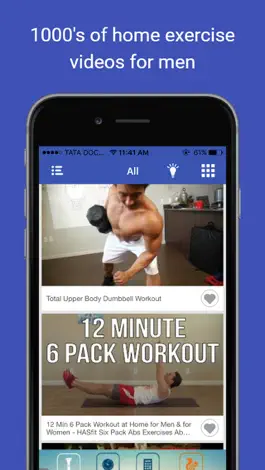 Game screenshot Home health exercises & body building men workouts mod apk