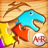 My First Wood Puzzles: Dinosaurs - A Free Kid Puzzle Game for Learning Alphabet - Perfect App for Kids and Toddlers! - iPhoneアプリ