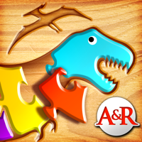 My First Wood Puzzles Dinosaurs - A Free Kid Puzzle Game for Learning Alphabet - Perfect App for Kids and Toddlers