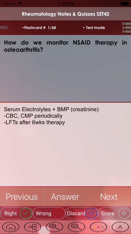 Rheumatology Test Bank & Exam Review App - 3500 Flashcards Study Notes - Terms, Concepts & Quiz screenshot-4
