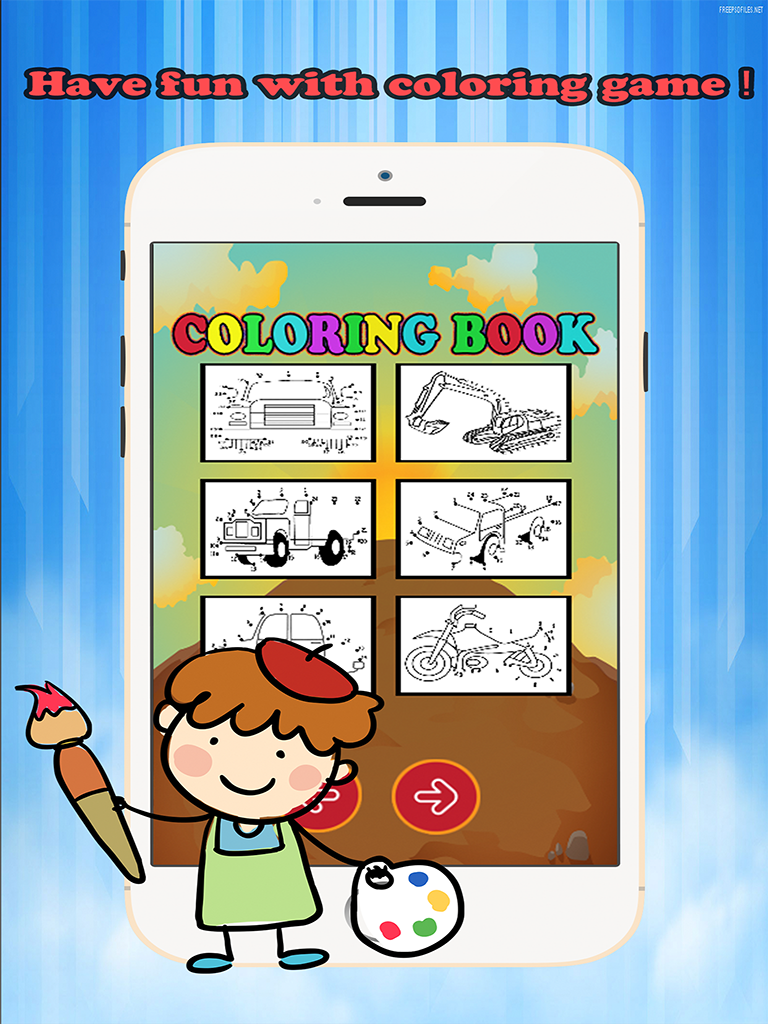 Kids Vehicle Dot to Dot Coloring Book - connect dots coloring pages learning games for any age screenshot 7